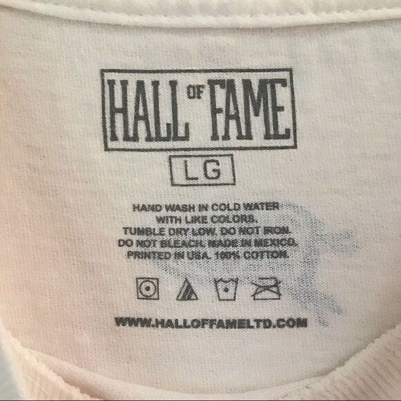 Hall of Fame white basketball T-shirt L - Picture 5 of 6